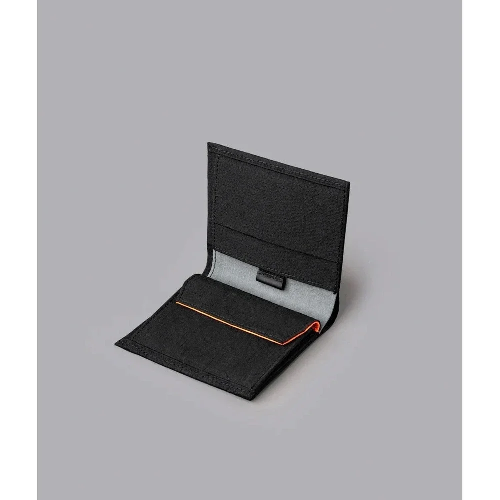 Alpaka Ark Bifold Coin Wallet Black Black | Axogrid 210D